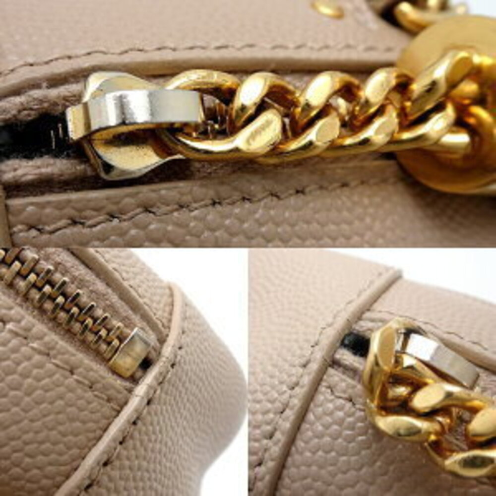 SAINT LAURENT PARIS Lou Bag Beige Pink Tan Leather Shoulder - Picture 6 of 9